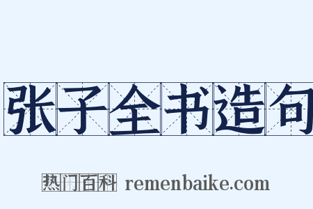 张子全书造句是什么意思的图片
